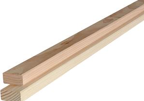 Douglas geschaafde regel 2,2 x 4,5 x 300 cm, onbehandeld.   1012850