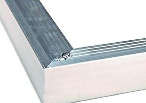 Aluminium daktrim Hoek met 1 verbinder 45x45   RD_FX1001