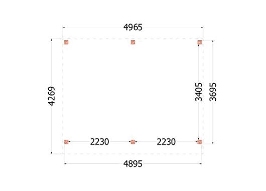 Kapschuur de Stee 5000x4250x3350mm (bxdxh)       52.0223