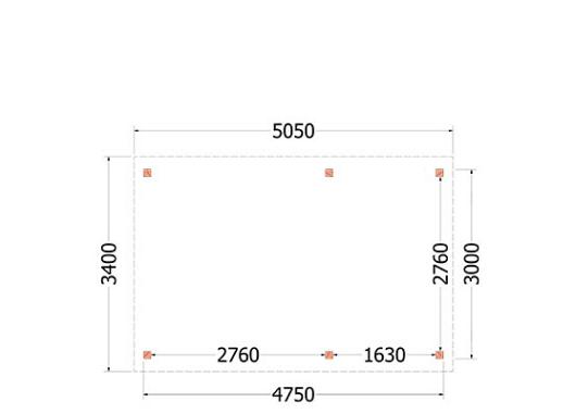 Kapschuur de Deel 5050x3400x3000mm (bxdxh)       52.1189