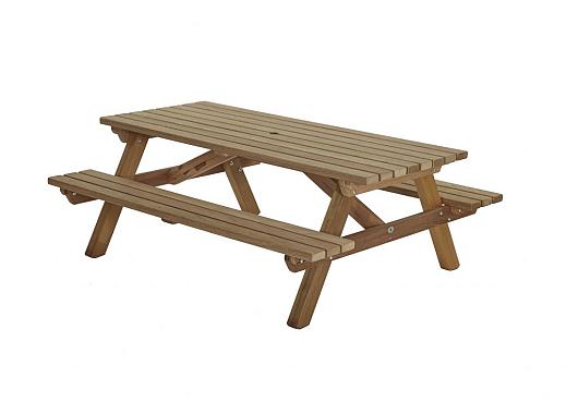 Picknicktafel 180x160cm, hardhout