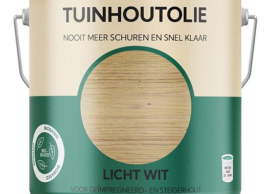 Tuinhoutolie licht wit 