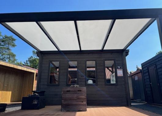 Showmodel Trendline aluminium veranda 400x300 cm incl. vlonder