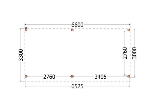 Buitenverblijf Casa 6600x3300x2600mm (bxdxh)       52.1026