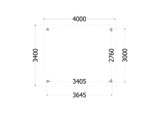 Kapschuur de Deel 4000x3400x3000mm (bxdxh)       52.0681