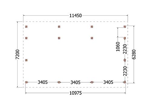 Kapschuur de Hofstee XXL 11450x7200x5000mm (bxdxh)       52.1233