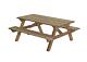 Picknicktafel 200x160cm, hardhout