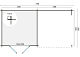 Blokhut - Tuinhuis Chappo | 28 mm | vuren onbehandeld     Prijs exclusief dakbedekking - dient apart besteld te worden         P013139