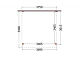 Aanbouwveranda Ancona 3750x3900x2600mm (bxdxh)       52.1013