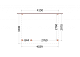 Aanbouwveranda Ancona 4150x3300x2600mm (bxdxh) links       52.2600