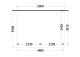 Aanbouwveranda Ancona 5000x3900x2600mm (bxdxh)       52.1015